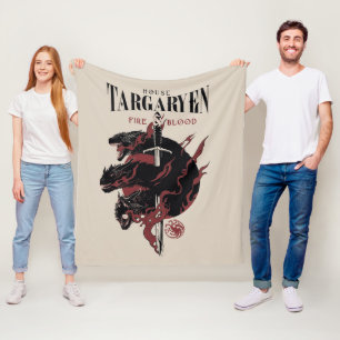 Manta Polar Casa Targaryen - Fuego y Sangre