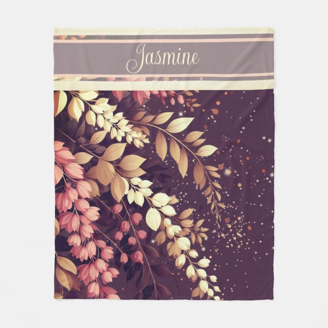 Manta Polar Cascada elegante de Laburnum (Anverso)