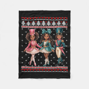 Manta Polar Cascanueces chica negra Bow occidental Cascanueces
