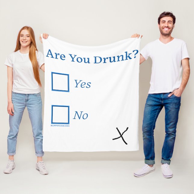 Manta Polar Casillas de verificación SlipperyJoe's Are You Dru (In situ)