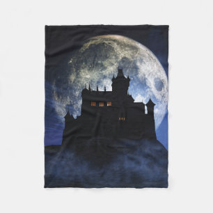 Manta Polar Castillo de fantasía durante la noche
