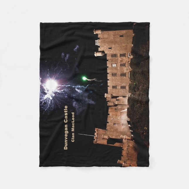 Manta Polar Castillo Dunvegan escocés - Clan MacLeod (Anverso)