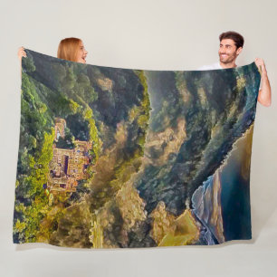 Manta Polar Castillo Neuschwanstein, Alemania Arte Acrílico