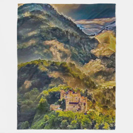 Manta Polar Castillo Neuschwanstein, Alemania Arte Acrílico