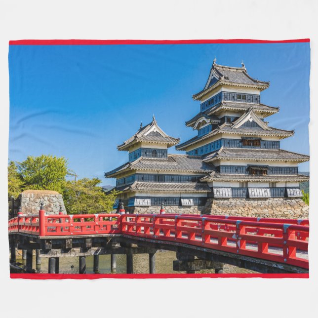 Manta Polar Castillo y puente de Matsumoto (Frente (Horizontal))