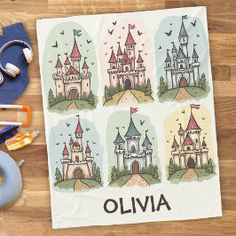 Manta Polar Castillos de cuento de hadas de hadas