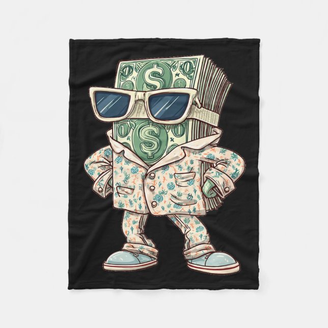 Manta Polar Casual Money Sleepwear Costume For Cash Lovers  (Anverso)