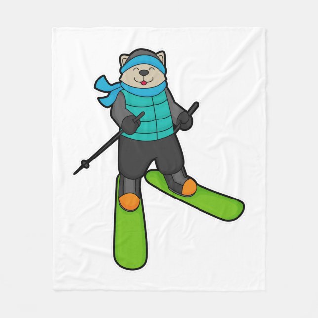 Manta Polar Cat as Skier with Ski (Anverso)