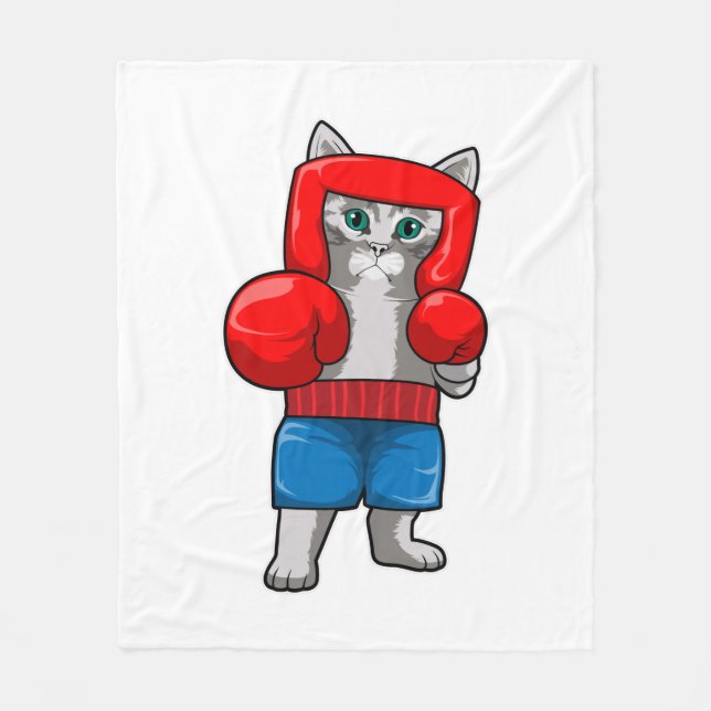 Manta Polar Cat at Boxing with Boxing gloves (Anverso)