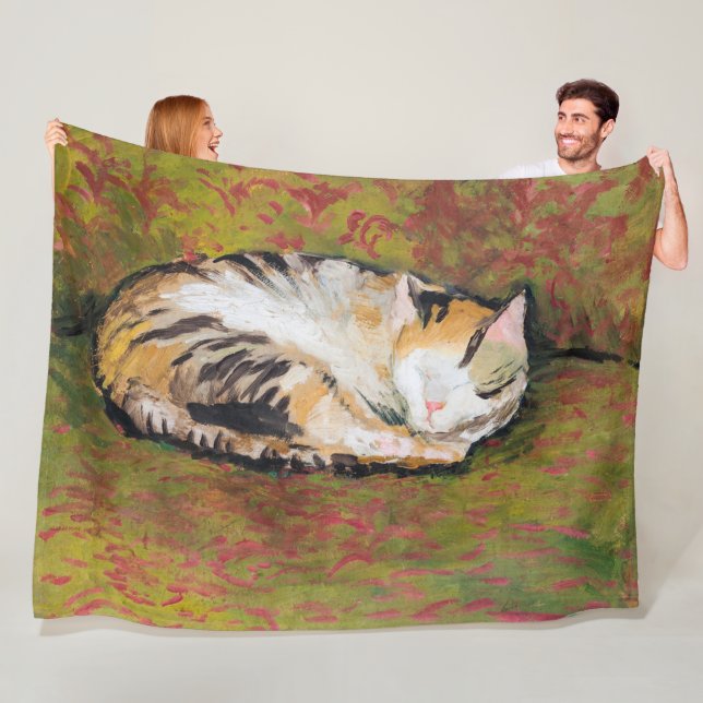 Manta Polar Cat. August Macke Fleece Blanket (In situ)