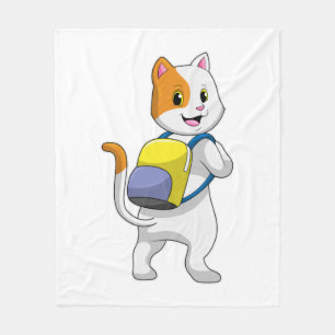 Manta Polar Cat como excursionista con mochila