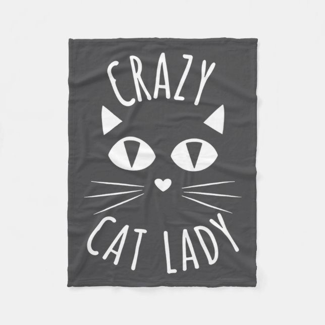 Manta Polar Cat Crazy Cat Lady Funny Cat Lover Mother's Day Bi (Anverso)