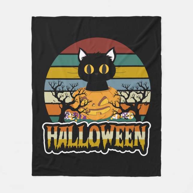 Manta Polar Cat Halloween (Anverso)
