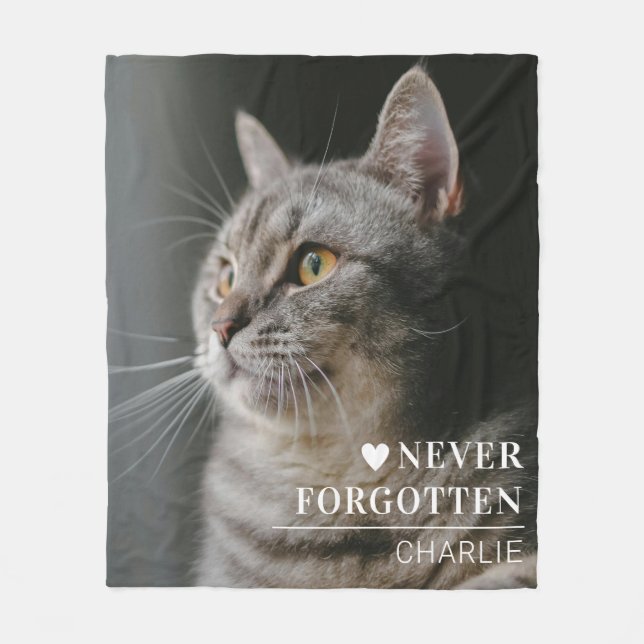 Manta Polar Cat Memorial Gift | Pet Loss Keepsake (Anverso)
