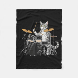 Manta Polar Cat Playing Drums Drumset Drumkit Drumming Drum Dr