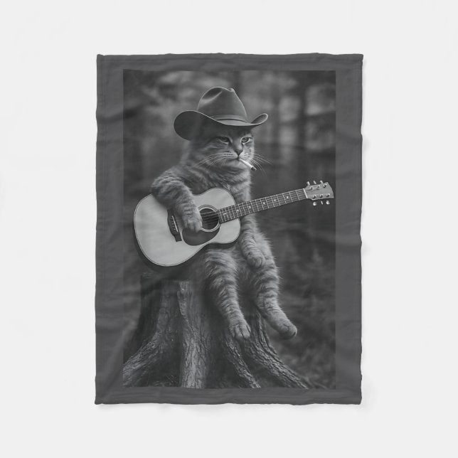 Manta Polar Cat Smoking Cigarette Racoon Ossum Funny Meme Cowb (Anverso)