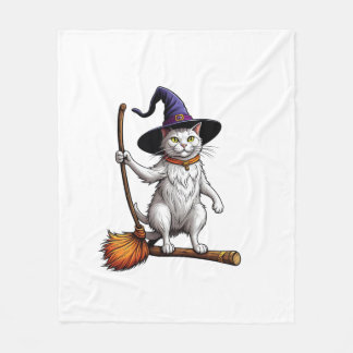 Manta Polar Cat Wizard Halloween Witch Mystical Cat Lovers Lon