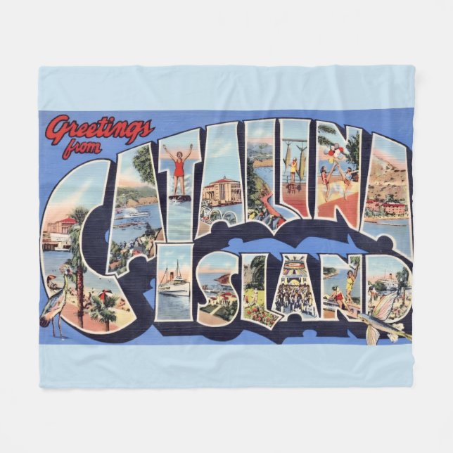 Manta Polar Catalina Island Greeting  (Frente (Horizontal))