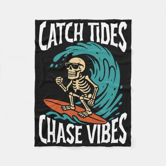 Manta Polar Catch Tides Chase Vibes Skeleton Surfer Beach  (Anverso)