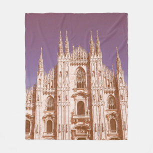 Manta Polar Catedral de Milán de aspecto vintage, también cono
