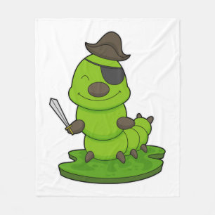 Manta Polar Caterpillar como pirata con espada