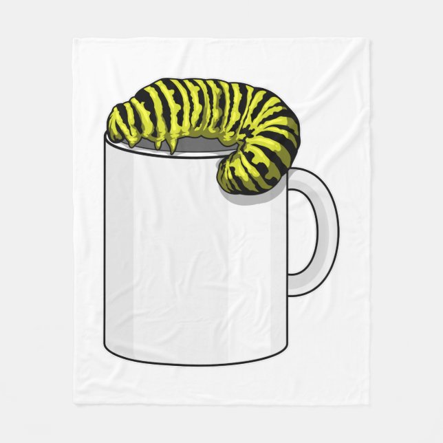 Manta Polar Caterpillar con Mug (Anverso)