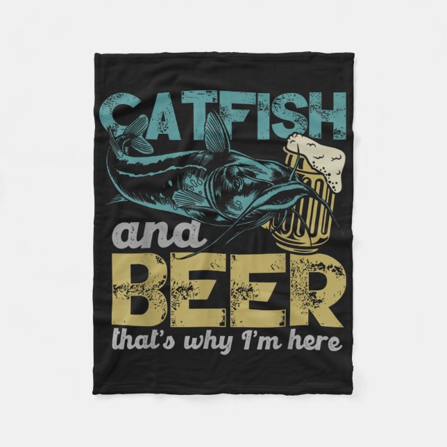 Manta Polar Catfish Fishing Catfish &amp; Beer Thats Why Im He (Anverso)