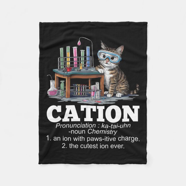 Manta Polar Cation Chemistry Teacher Cat Pun Fun (Anverso)