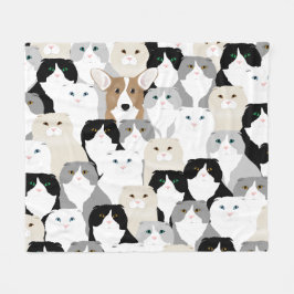 Manta Polar Cats and Dogs Fleece Blanket