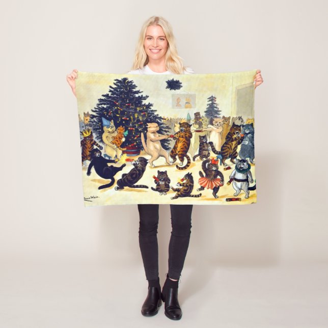 Manta Polar Cat's Christmas Party, Louis Wain (In situ)