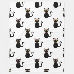 Manta Polar Cats negros 60x80 Fleece Blanket