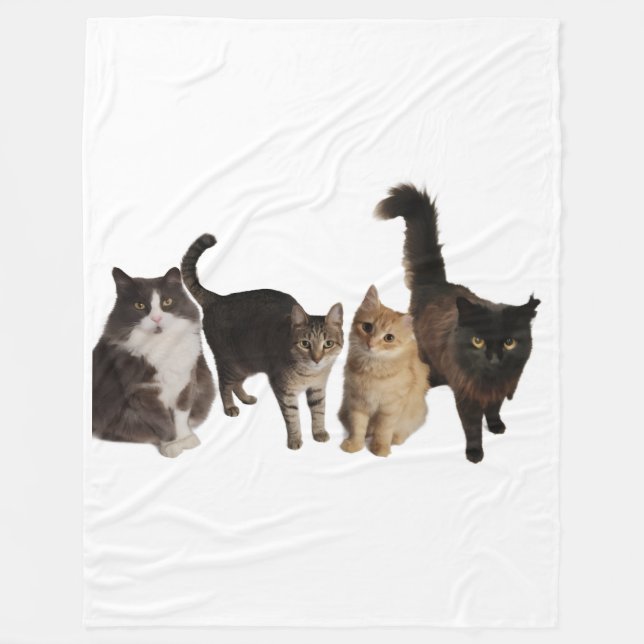 Manta Polar Cats on a blanket (Anverso)