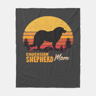 Manta Polar Caucasian Shepherd Dog Mamá Vintage Retro Clásico 