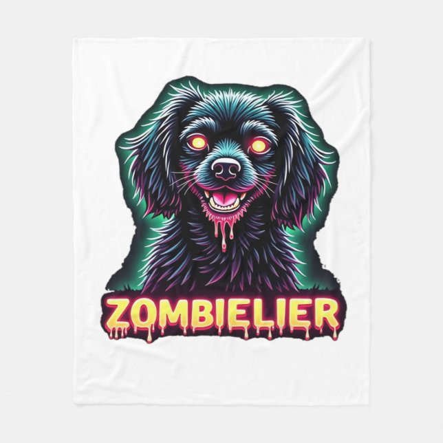 Manta Polar Cavalier King Charles Spaniel CKCS Zombie Dog Hall (Anverso)
