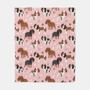 Manta Polar Cavalier King Charles Spaniel Paws and Bones Fleec