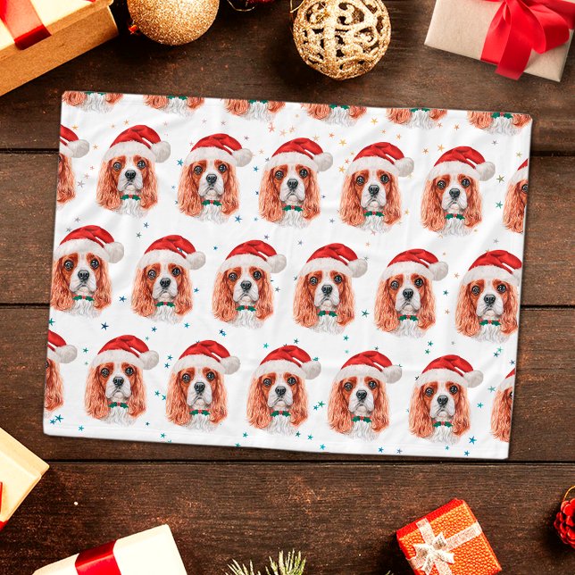 Manta Polar Cavalier King Charles Spaniel Raza de Perro Navida (Subido por el creador)
