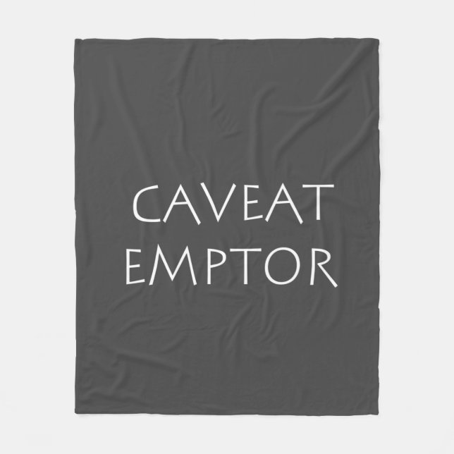 Manta Polar Caveat Emptor (Anverso)