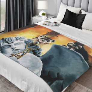 Manta Polar Cayos de ferret cute