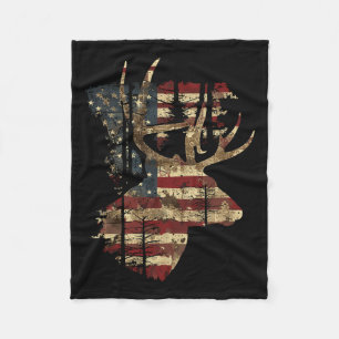 Manta Polar Caza De Caza De Cernícalos Whitetail 4 De Julio Ee