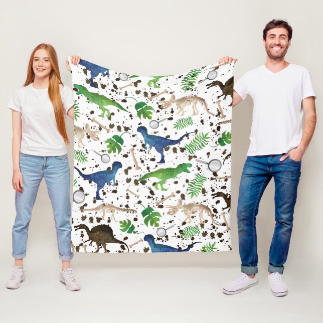 Manta Polar ¡Caza de dinosaurios! Dinosaurios en Safari Chicos (In situ)