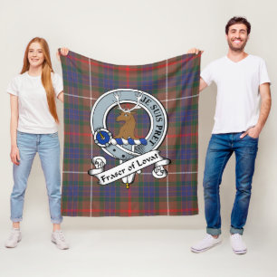 Manta Polar Caza De Fraser Moderno Del Clan De Insignia De Lov