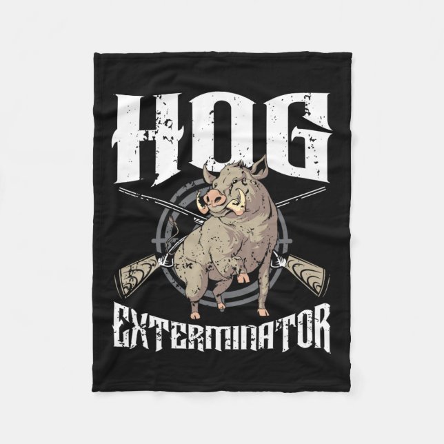 Manta Polar Caza de Hog Exterminator Wild Hog Boar Hunter Hog (Anverso)