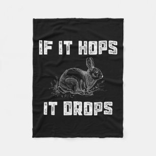 Manta Polar Caza divertida de conejos - Gran regalo de caza sa