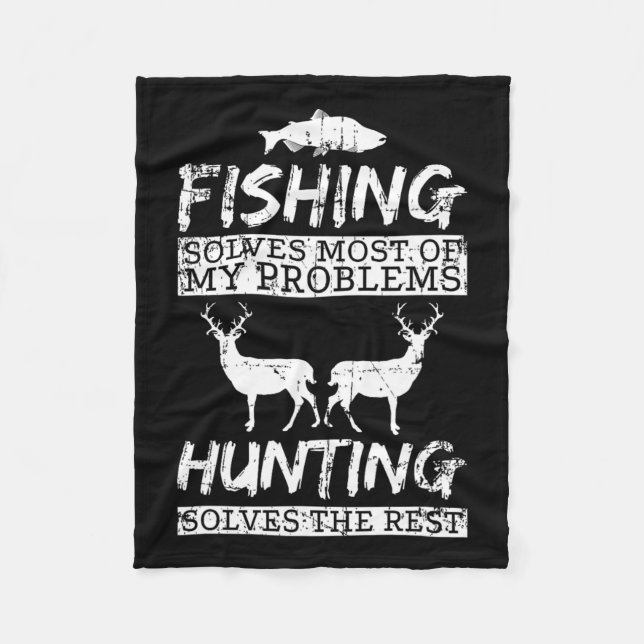 Manta Polar Caza divertida de peces resuelve el problema de lo (Anverso)