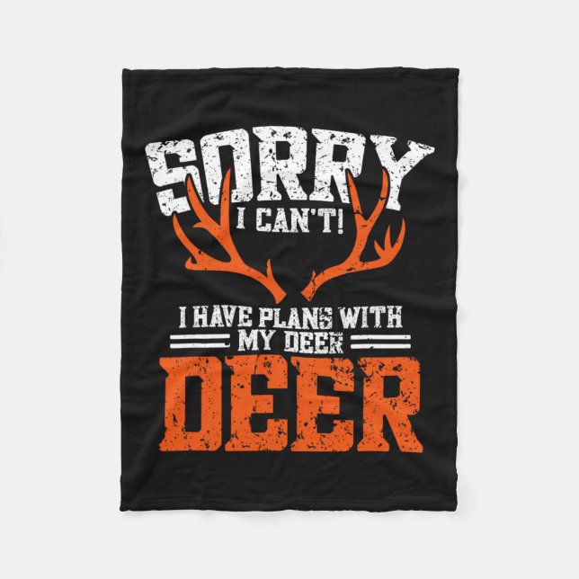 Manta Polar Caza divertida de venados - Caza de venados (Anverso)