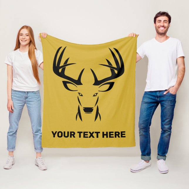 Manta Polar Caza personalizada de ciervos para cazadores (In situ)