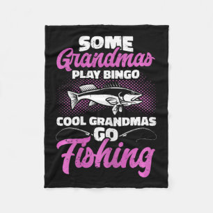 Manta Polar Caza Y Pesca Abuela De La Abuela De Guay Pescando