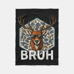 Manta Polar Cazador de ciervos Bruh divertido camuflaje de caz