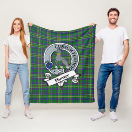 Manta Polar Cazador de la insignia de clan Hunterston Tartan P
