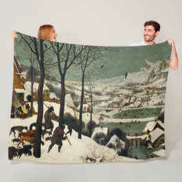 Manta Polar Cazadores en la nieve (por Pieter Bruegel, el anci